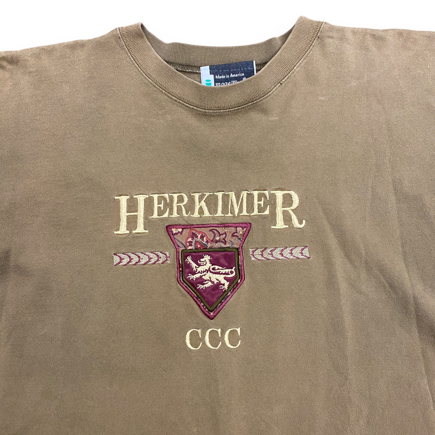 Vintage 1990s Herkimer Community College HCCC Tee - Size XL