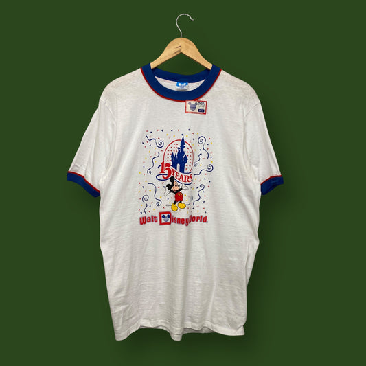 1980s Walt Disney World Ringer Tee - Size XL