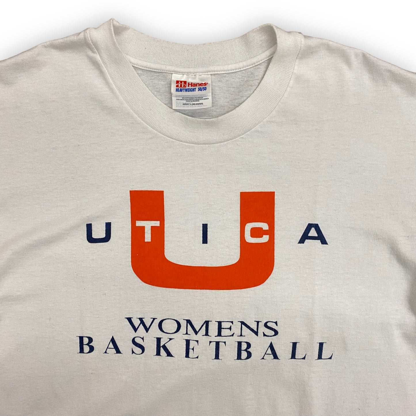 Late 90s Utica College Women's Basketball Tee - Size Large