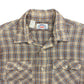 Vintage 1970s Levi's White Tab Plaid Button Up - Size Large