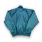 Vintage 90s Jerzees Blue & Green Quarter-Zip Windbreaker - Size Large
