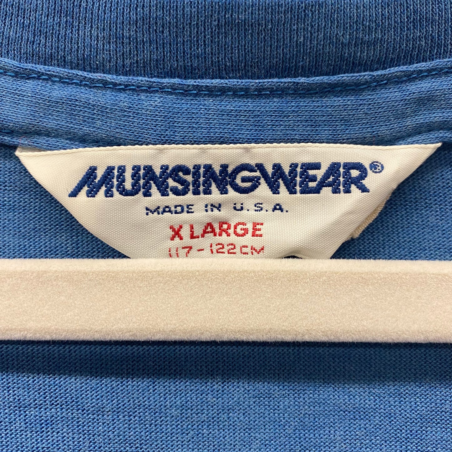 Vintage Munsingwear Blue V-Neck T-shirt Dress - Size XL