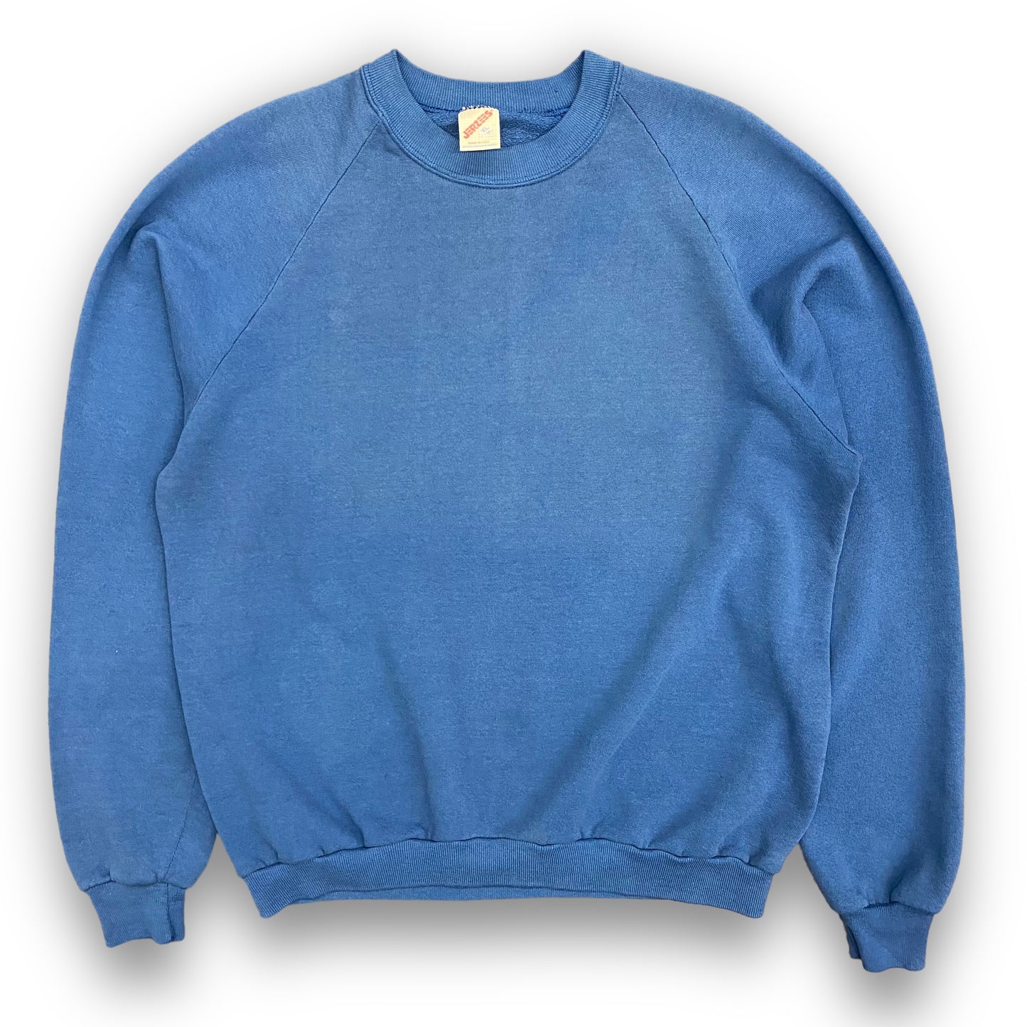 Early 90s Jerzees Blue Raglan Crewneck Sweatshirt - Size XL