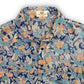 1980s Van Heusen AOP Blue Floral Dagger Collar Button Up - Size Large