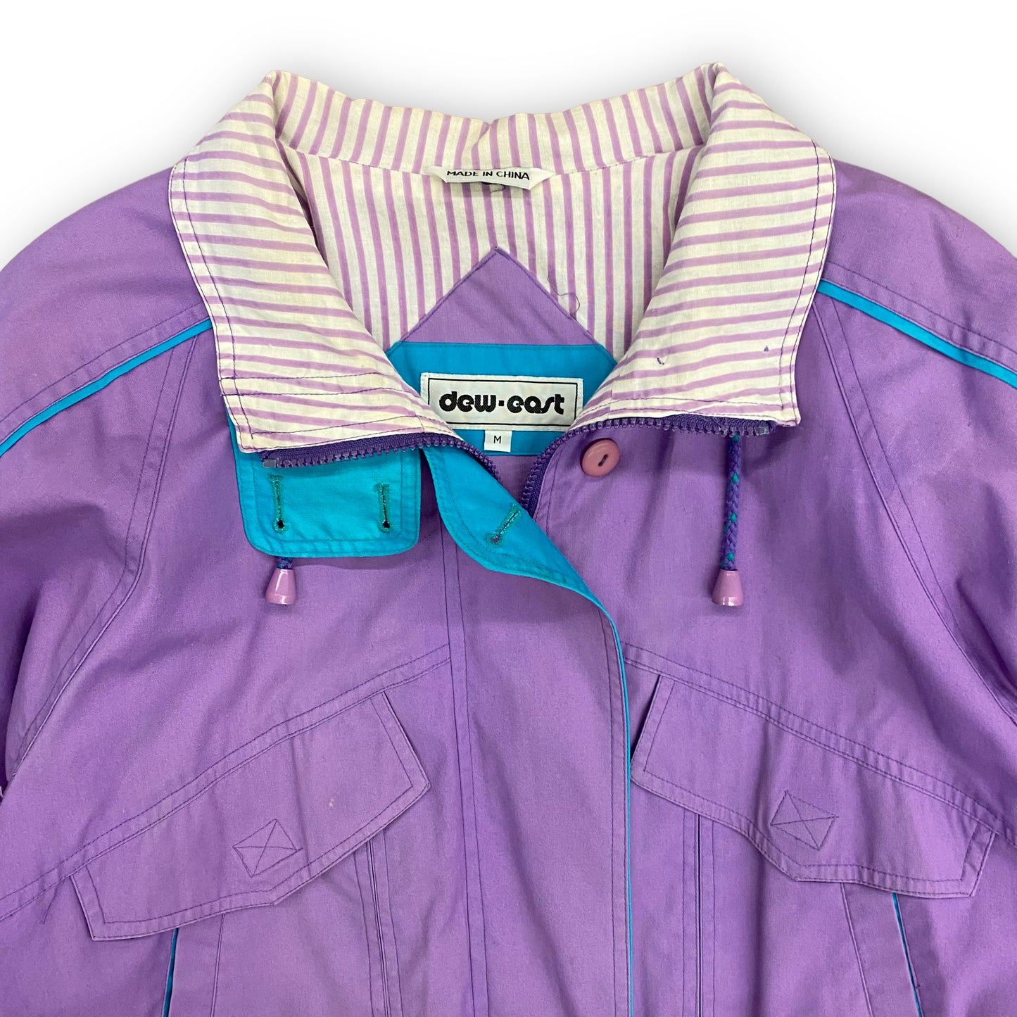 1990s Dew-East Purple Lined Jacket - Size Medium