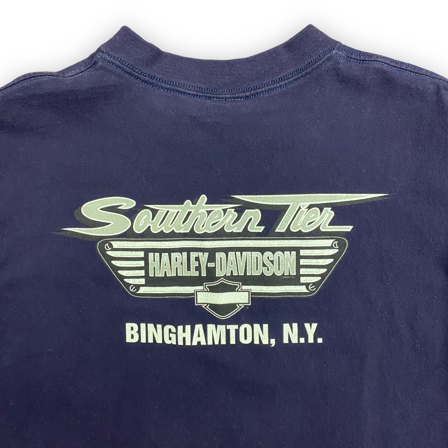 2000 Harley Davidson Motorcycles: Binghamton NY Tee - Size Large
