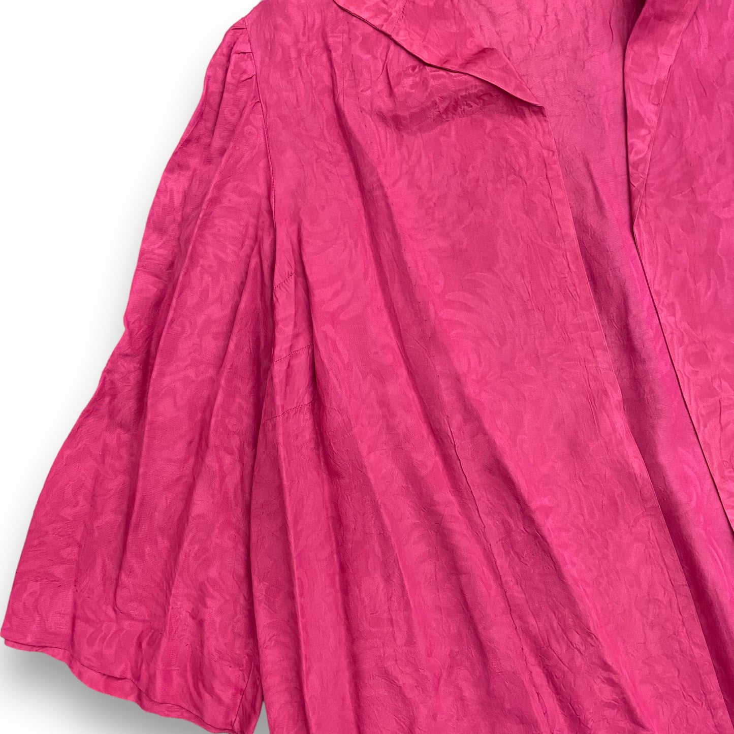 1940s Bell Sleeve Magenta Duster Jacket - Size Large
