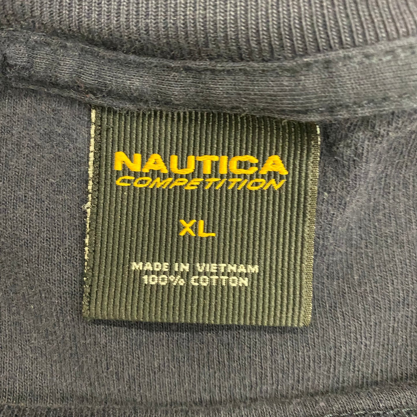 Y2K Nautica Competition Navy Blue Long Sleeve - Size XL
