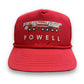 1980s Powell Trucking Red Braided Snapback Hat