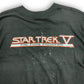 1989 Star Trek V: The Final Frontier Movie Promo Black Tee - Size Large