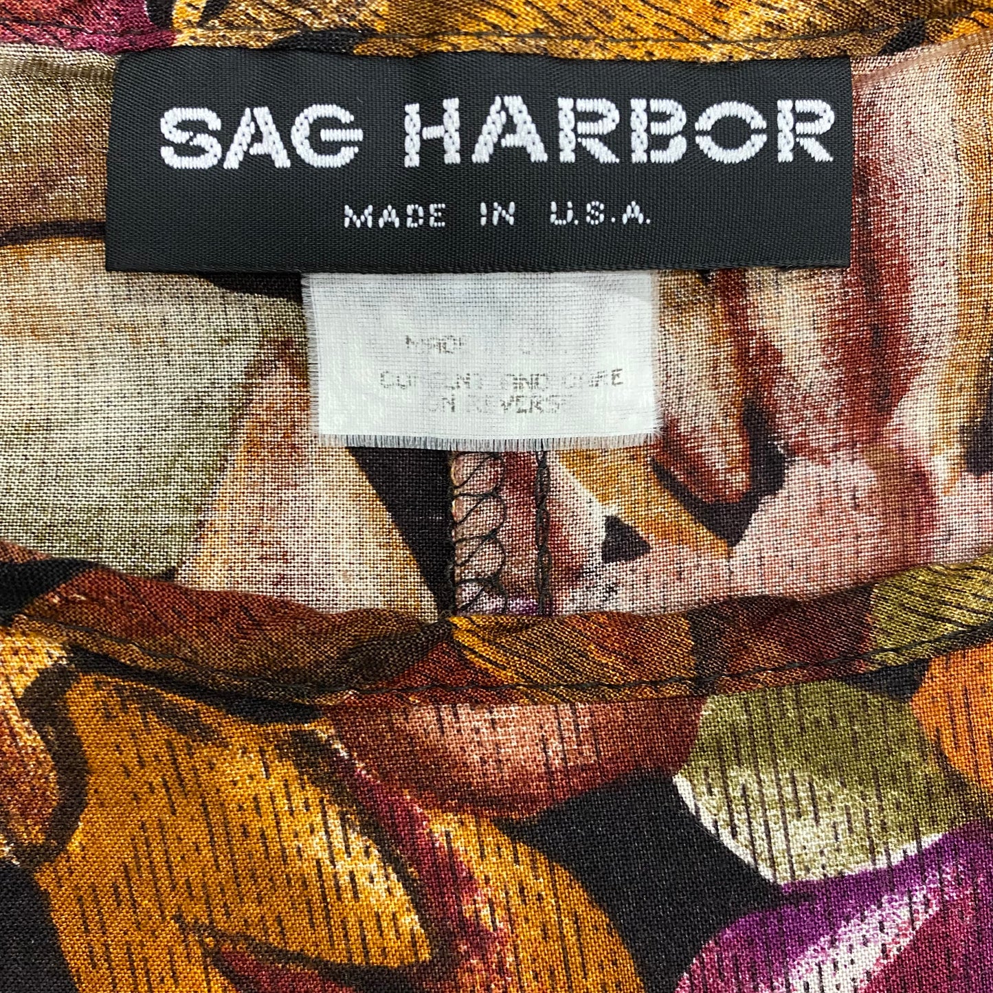 Sag Harbor Cropped Floral Top - Size Medium
