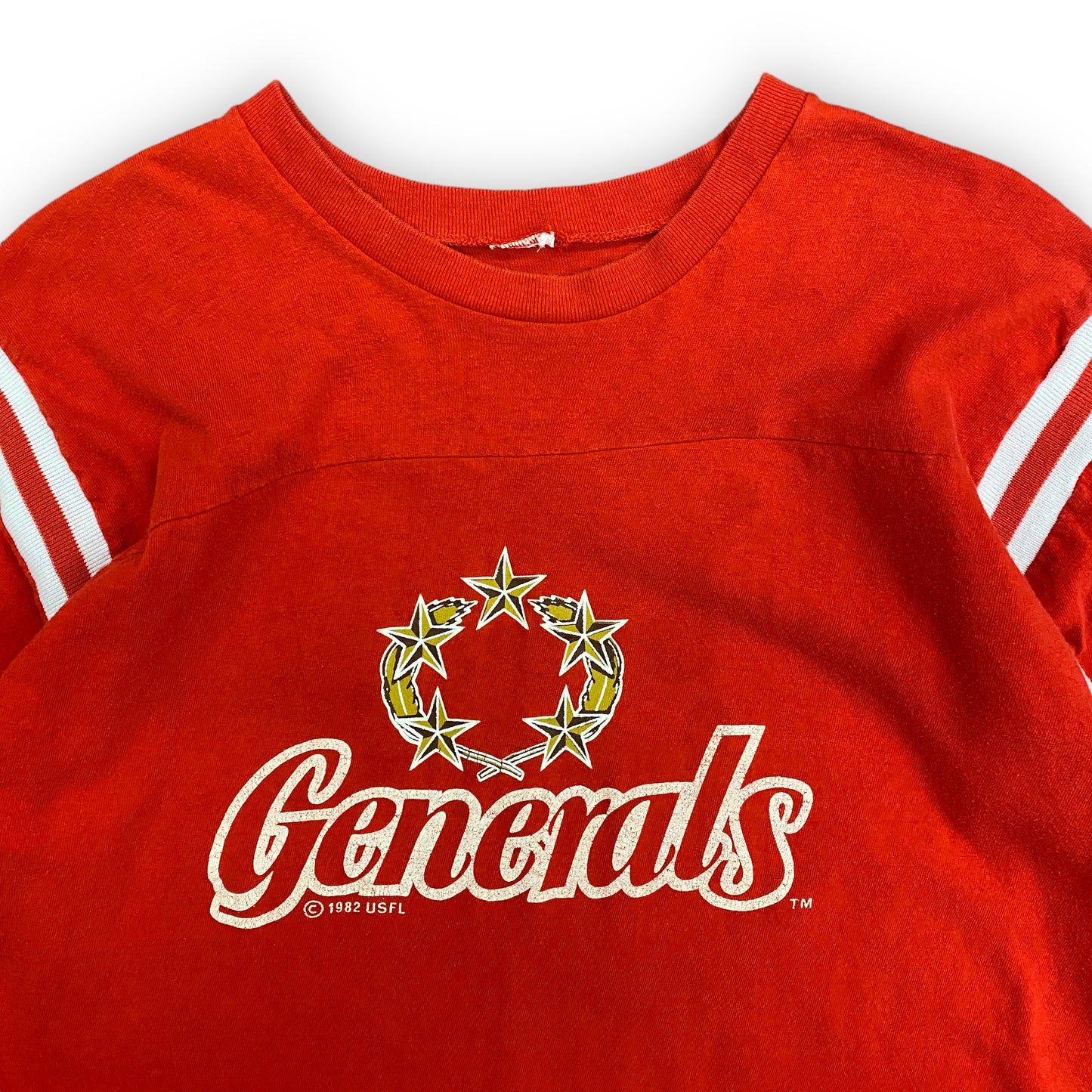 1980s Champion USFL New Jersey Generals Football Tee - Size Large