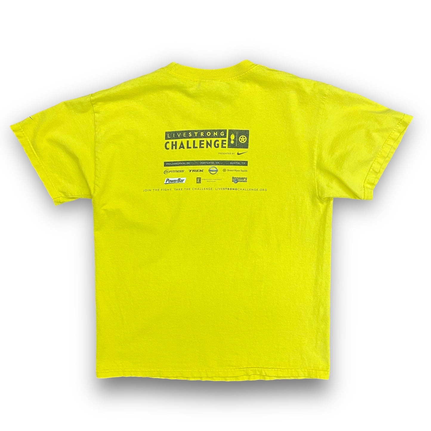 Y2K Nike "LIVESTRONG" Yellow Tee - Size Large