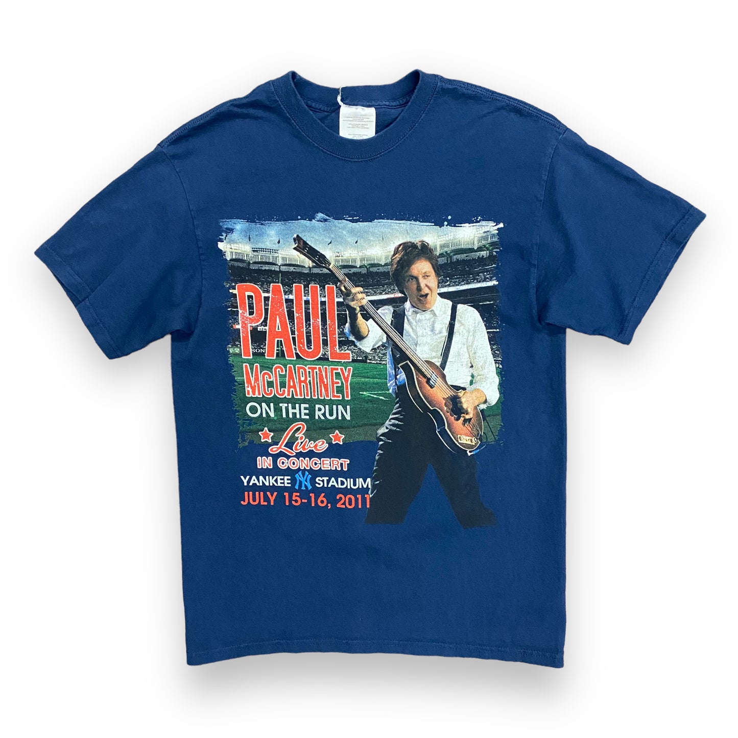2011 Paul McCartney On The Run Tour Live at Yankee Stadium Tee - Size Medium