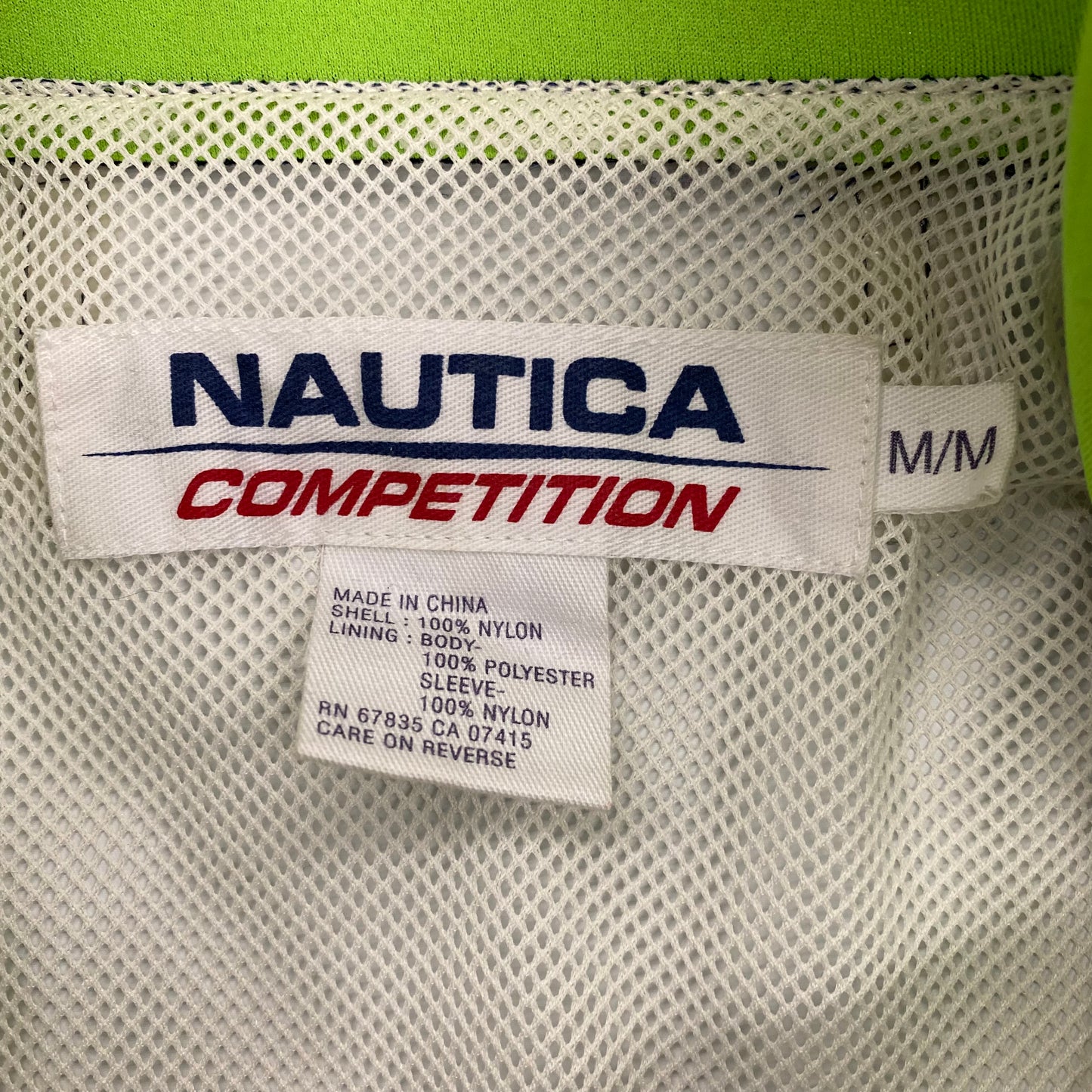 Vintage Nautica Competition Navy Blue Pullover Windbreaker - Size Medium