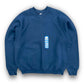 NWT 1990s Fruit of the Loom Navy Blue Raglan Sweatshirt - Size Large