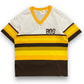 1970s Majestic Striped Polyester Baseball Tee - Size Large