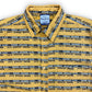 Vintage Pepe Jeans AOP Yellow Short Sleeve Button Up - Size XXL (Fits XL)