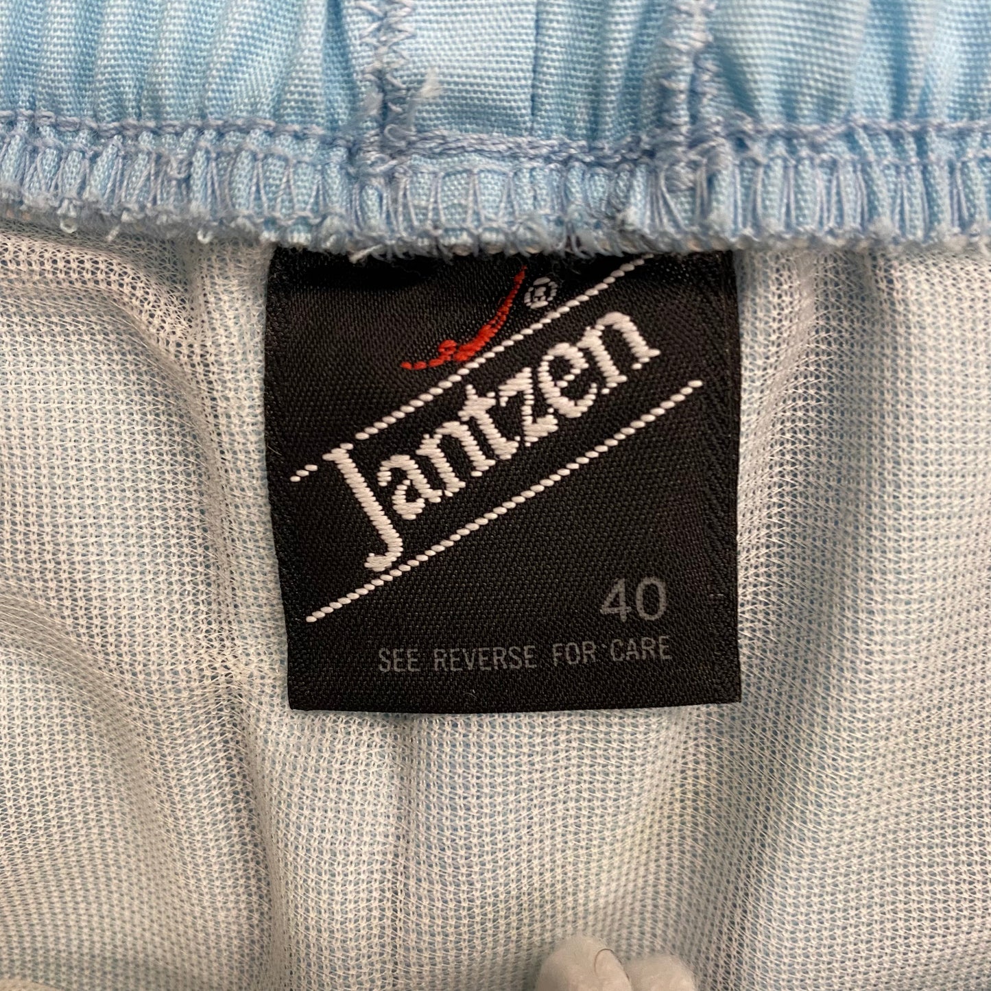 Early 1980s Jantzen Light Blue Shorts/Trunks - Size Large