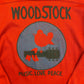Vintage Original Woodstock 1969 Festival "Music, Love, Peace" Red Long Sleeve - Size Large