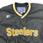Vintage 1990s Pro Line by Starter Pittsburgh Steelers Pullover Windbreaker - Size Large