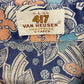 1980s Van Heusen AOP Blue Floral Dagger Collar Button Up - Size Large