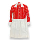 Vintage Red & White Striped Button Up Dress - Size Small/Medium