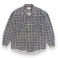 Vintage 1960s/1970s Donlin Permanent Press Blue & Yellow Flannel - Size Large