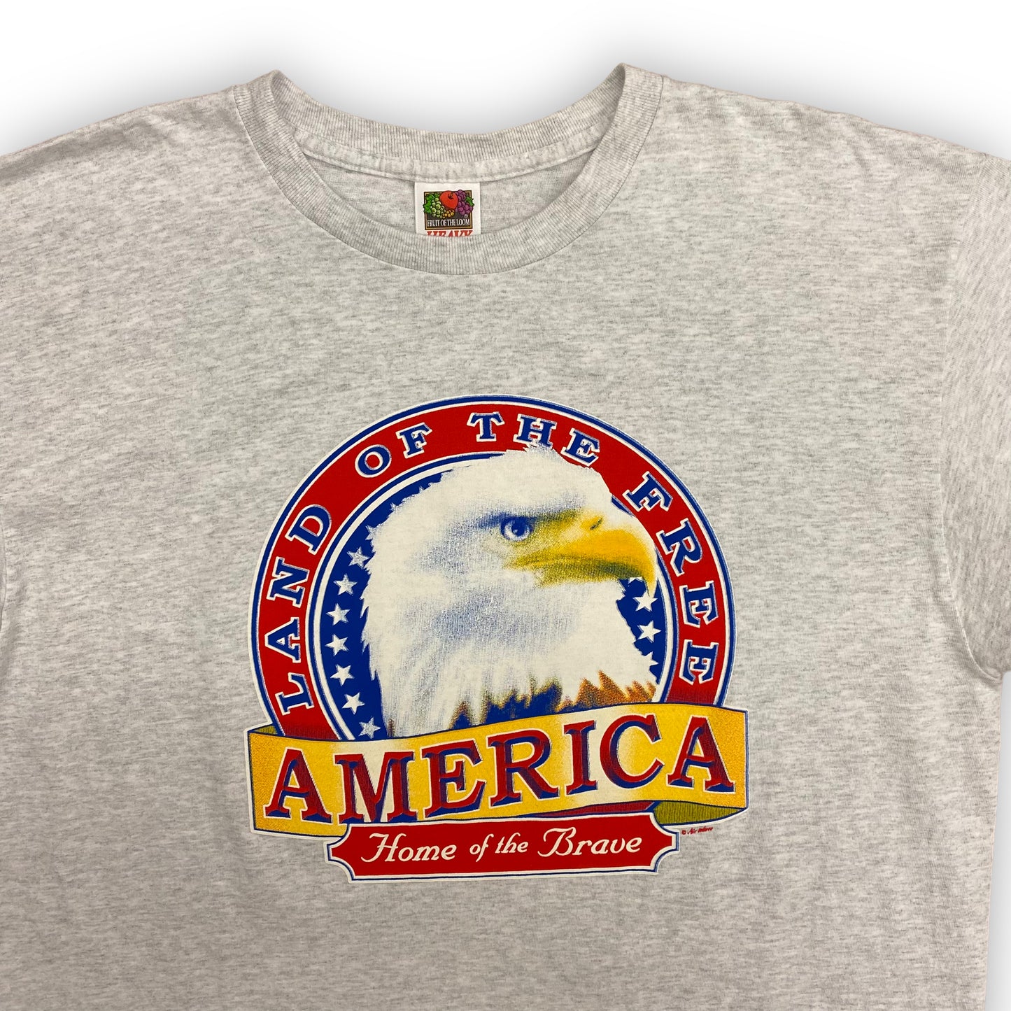 Vintage 90s America "Land of the Free - Home of the Brave" Tee - Size XL