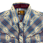 Vintage Kenny Rogers Western Snap Shirt with Satin Cuffs & Collar - Size Medium