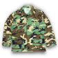 1990s US Woodland Camouflage Military Jacket - Size Large