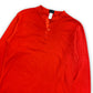 Vintage 1980s Red Thermal 2-Button Henley Shirt - Size Medium