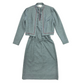 Vintage 3 - Piece Leslie Fay Gray Dress Set - Size 9