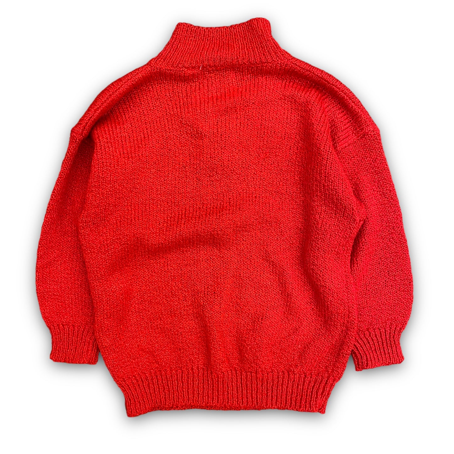 Vintage Bristol Court Red Acrylic Knit Sweater - Size Large
