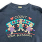 Vintage 1990s "Count Your Blessings" Bunnies Crewneck Sweatshirt - Size XL