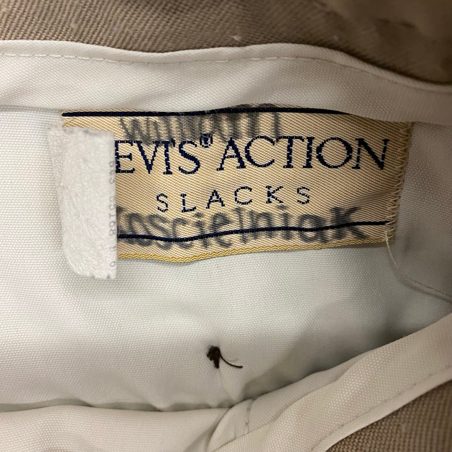 1980s Levi's Action Slacks Tan Dress Pants - 36"x29"