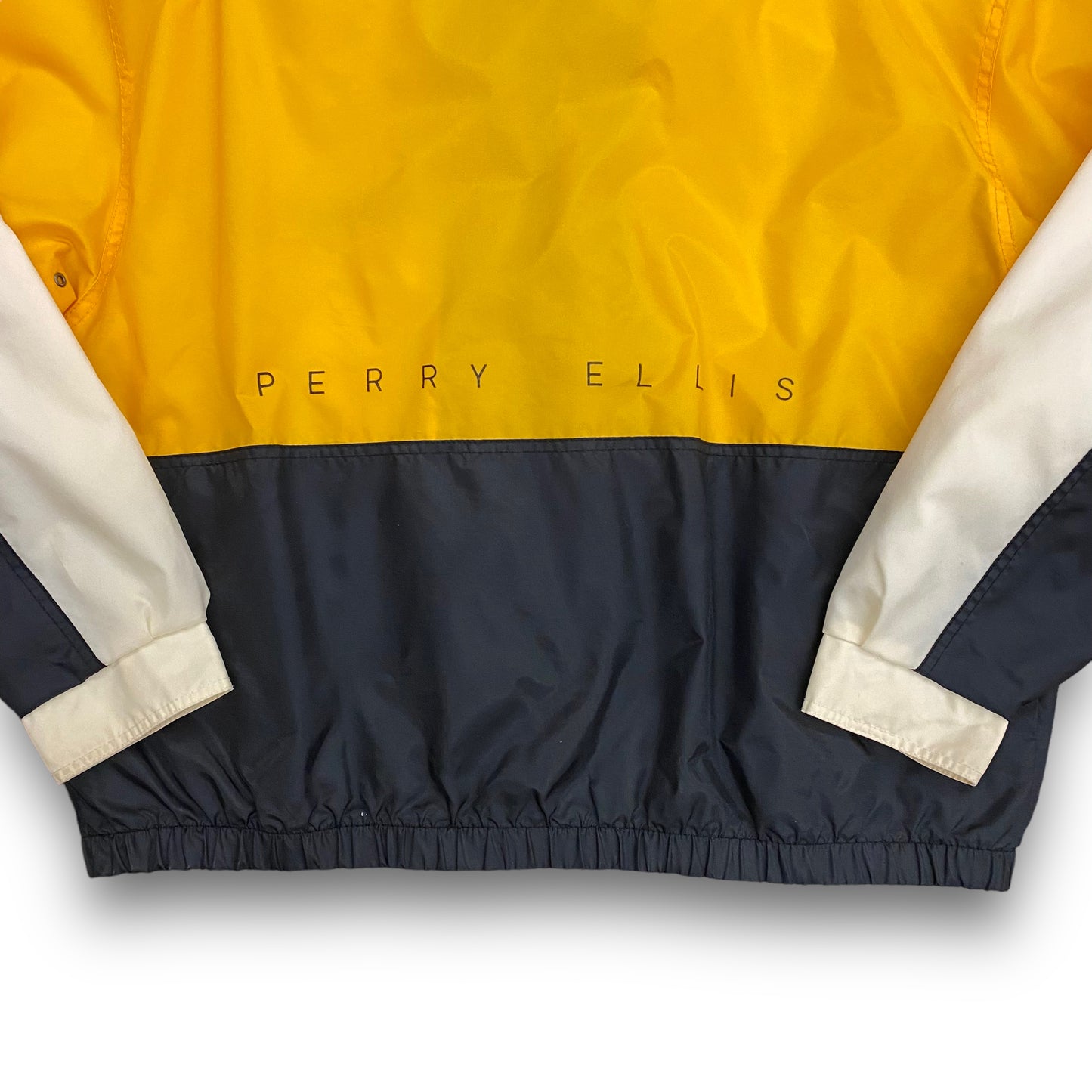 Vintage Perry Ellis America Yellow Windbreaker - Size XL