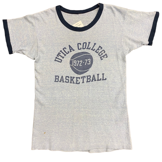 Vintage 1972/1973 Utica College Basketball Original Tee