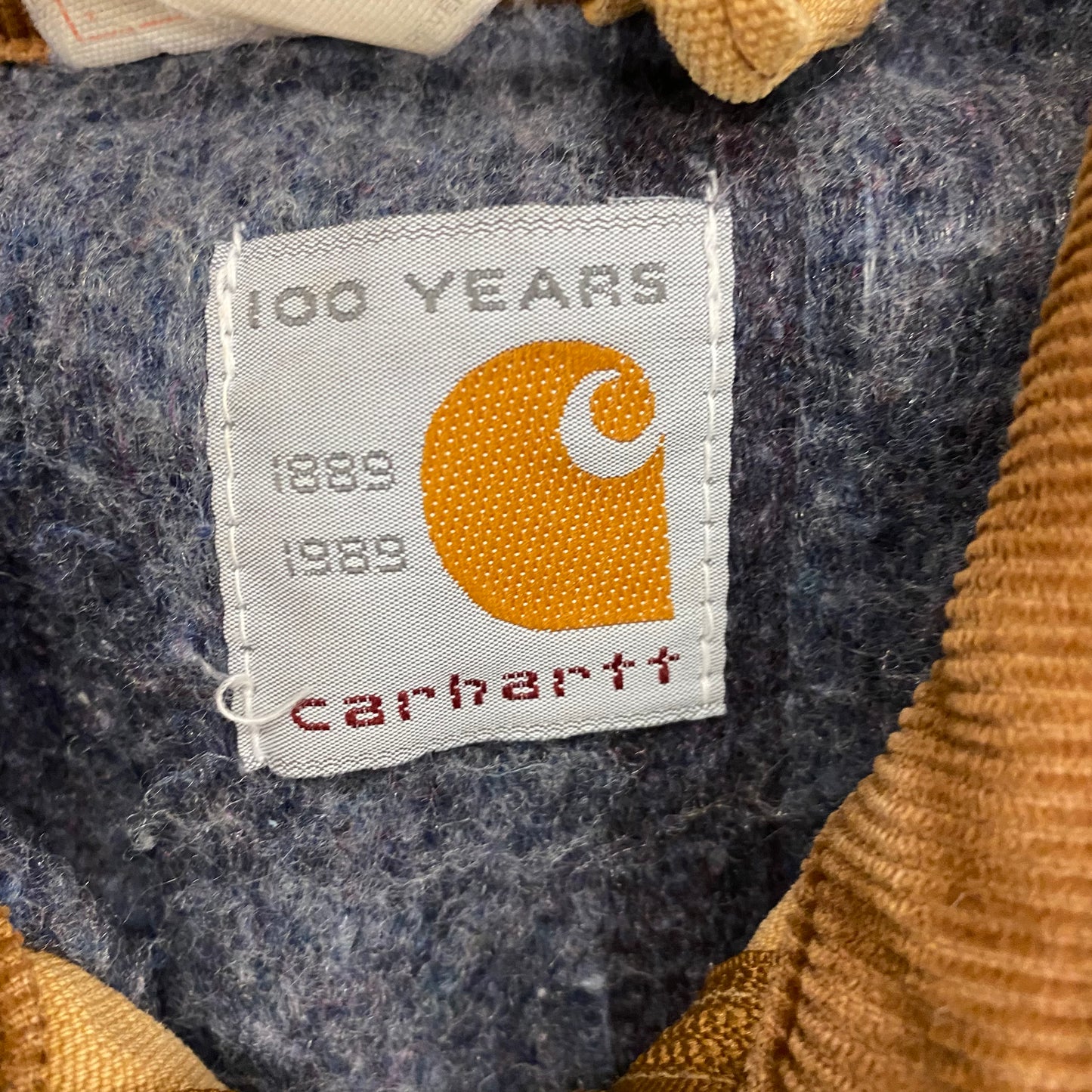 Vintage 1989 Carhartt Blanket Lined Detroit Jacket - Size Large