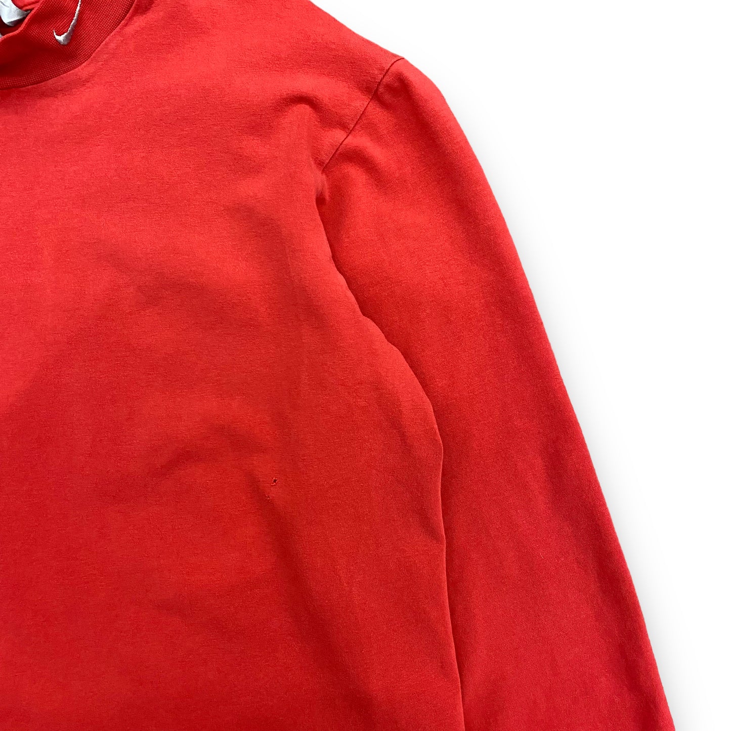 Y2K Nike Red Mockneck Long Sleeve Shirt - Size Small