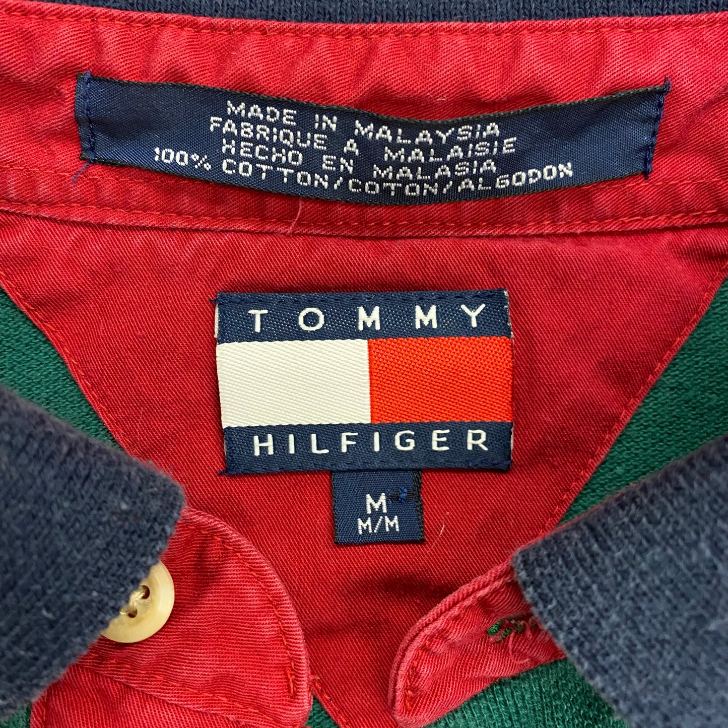 Y2K Tommy Hilfiger Polo Shirt - Size Medium