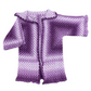 Vintage Handmade Purple Crochet Cardigan - Size Small/Medium