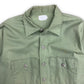 Vintage Olive Green Military Issue Button Up - Size Large