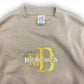 1990s Myrtle Beach Embroidered Tan Crewneck Sweatshirt - Size XL (Fits M/L)