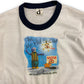 1970s The Mr. Bill Show White & Navy Ringer Tee - Size Large