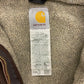 Y2K Carhartt J141 Brown Oversized Hooded Duck Jacket - Size XXL (Tagged XXXXL)