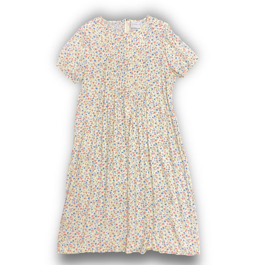 1980s Erika II Floral Summer Dress - Size Large/XL