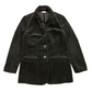 Y2K Brown Corduroy Jacket with Velvet Cuff Lining - Size Small