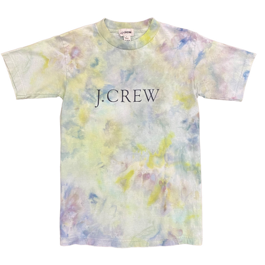 Vintage J. Crew Made in the USA Tie Dye Logo Tee - Size Small