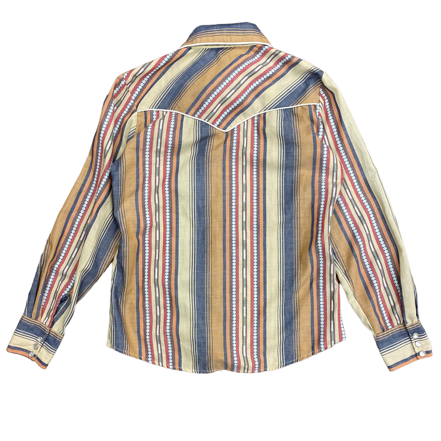 Vintage Miss Fashionality Striped Western Shirt - Size 9/10